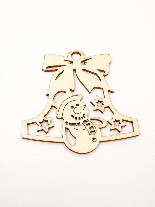 Коледна Фигурка Дървена 5броя