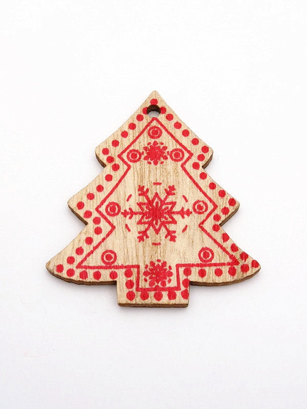 Коледна Елха Дървена 5броя