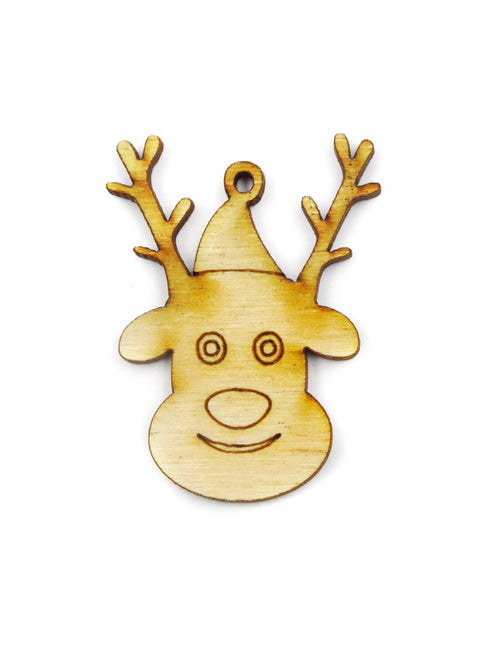Коледен Елен Дървена Фигурка 10броя