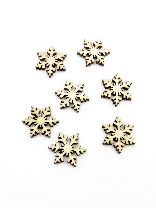 Снежинки Дървени 20броя