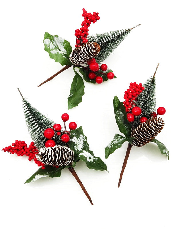 Коледна Борова Клонка 24см