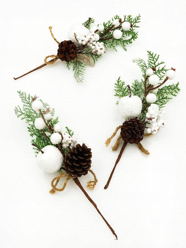 Коледна Борова Клонка 25см