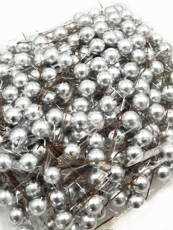 Топчета Стиропор на тел Сребристи 12х65мм 40 броя