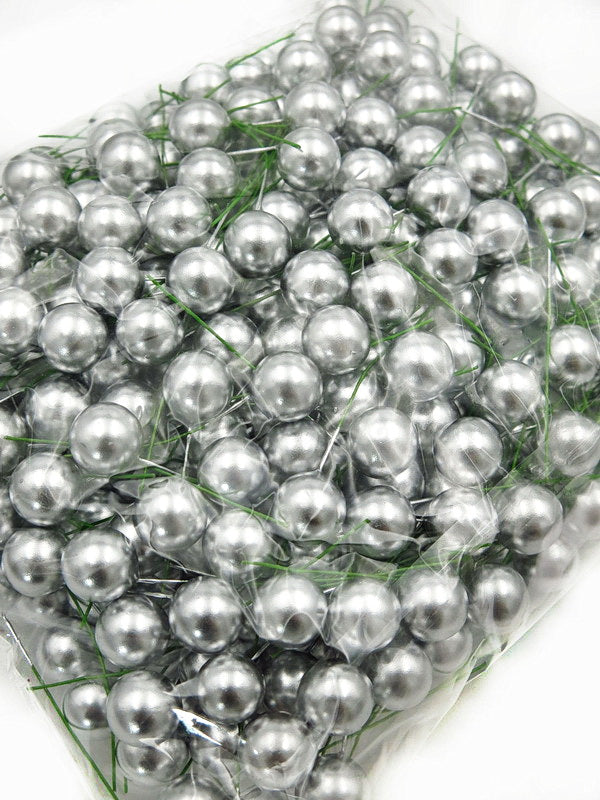 Топчета Стиропор на тел Сребристи 15х65мм 40броя