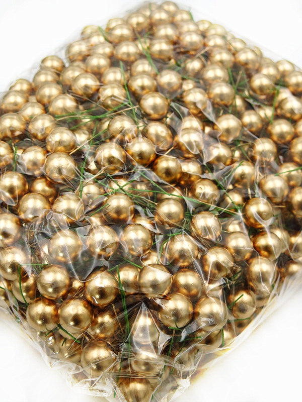 Топчета Стиропор на тел Златисти 15х65мм 40броя