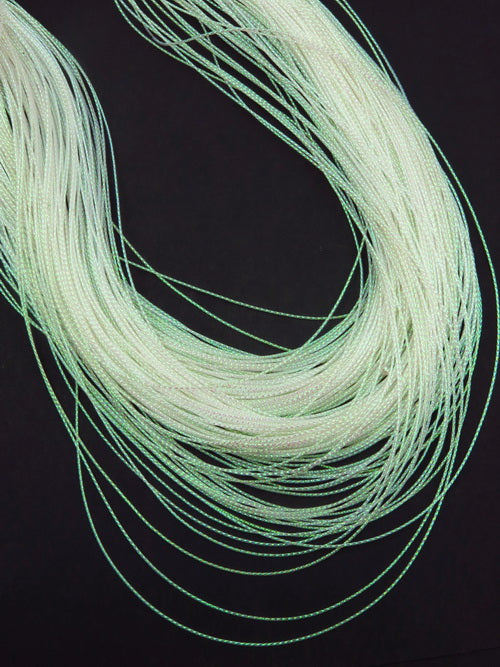 Плетено ламе бяла-дъга 0.8мм ~100м