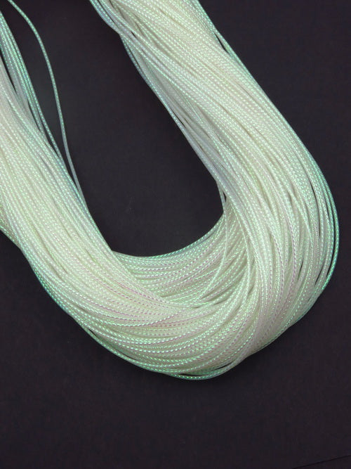 Плетено ламе бяла-дъга 1.5мм ~100м