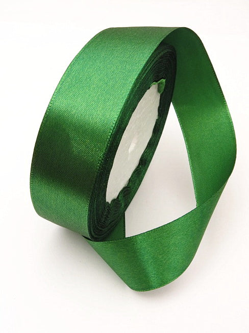Лента Сатен 25мм Зелена ~22метра