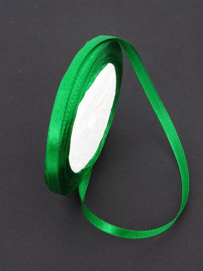 Лента Сатен 6мм Зелена ~22метра