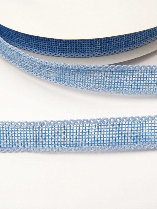 Лента Зебло 15мм синьо 5метра