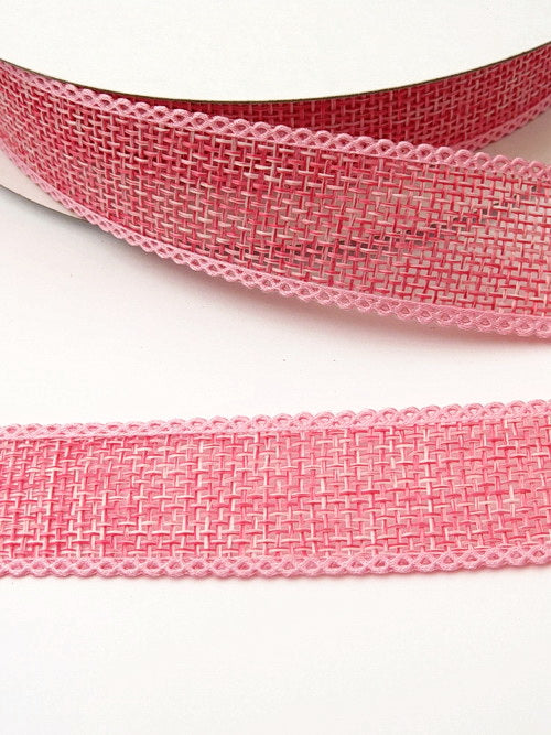 Лента Зебло 25мм розово 5метра