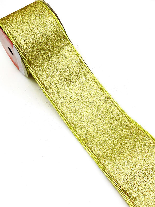Лента Текстил със щампа Златно 63мм ~2.70метра