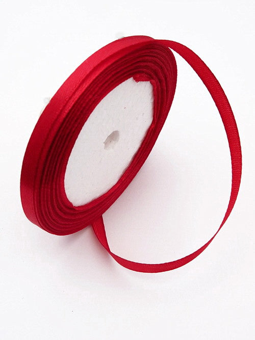 Лента Сатен 6мм Бордо ~22метра