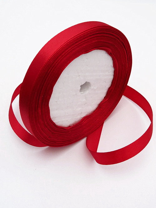 Лента Сатен 10мм Бордо ~22метра