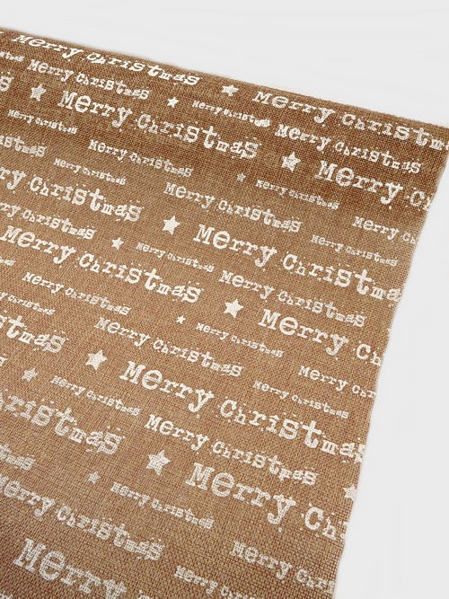 Лента Текстил с щампа КОЛЕДА 48см 4.50метра