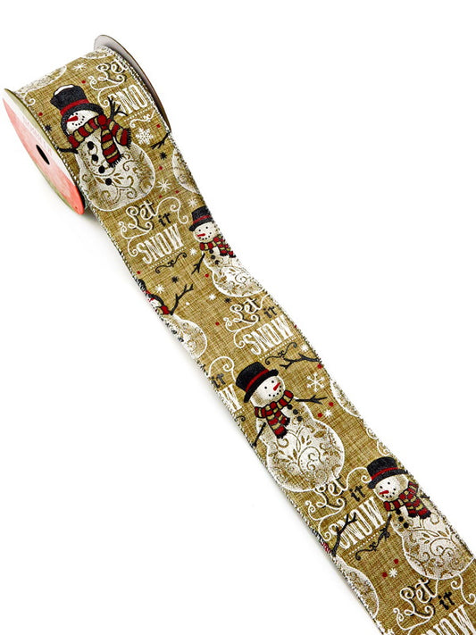 Лента Зебло със щампа КОЛЕДА 63мм ~2.70метра