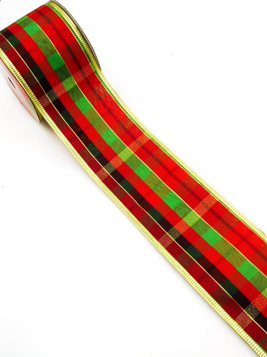 Лента Текстил със щампа КОЛЕДА 63мм ~2.70метра